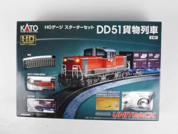 買取価格：4,000円 KATO・HOゲージ・3-001・スターターセット・DD51貨物列車